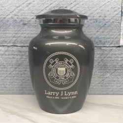 Customer Gallery - Coast Guard Sharing Urn - Gunmetal Gray