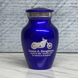 Customer Gallery - Motorcycle Keepsake Urn - Midnight Blue