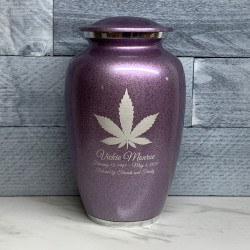 Customer Gallery - Marijuana Cremation Urn - Purple Luster