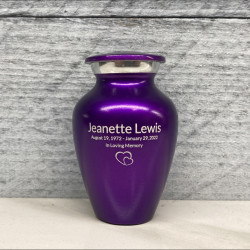 Customer Gallery - Purple Luster Keepsake Urn