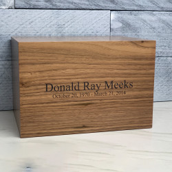 Customer Gallery - Traditions Walnut Cremation Urn