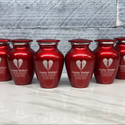 Customer Gallery - Angel Wings Keepsake Urn - Ruby Red