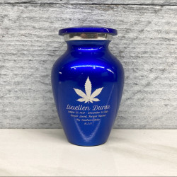 Customer Gallery - Marijuana Keepsake Urn - Midnight Blue
