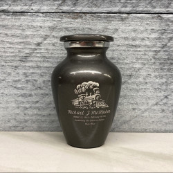Customer Gallery - Train Keepsake Urn - Gunmetal Gray