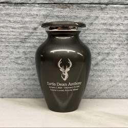 Customer Gallery - Deer Bust Keepsake Urn - Gunmetal Gray