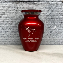 Customer Gallery - Hummingbird Keepsake Urn - Ruby Red