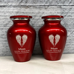 Customer Gallery - Angel Wings Keepsake Urn - Ruby Red