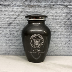 Customer Gallery - Navy Keepsake Urn - Gunmetal Gray