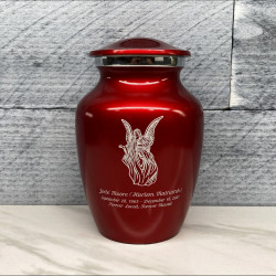Customer Gallery - Angel Sharing Urn - Ruby Red