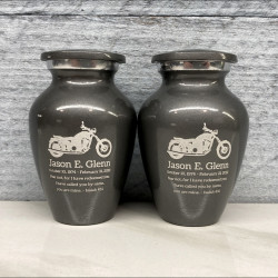 Customer Gallery - Motorcycle Keepsake Urn - Gunmetal Gray