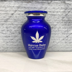 Customer Gallery - Marijuana Keepsake Urn - Midnight Blue