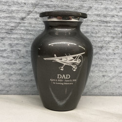 Customer Gallery - Airplane Keepsake Urn - Gunmetal Gray