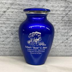 Customer Gallery - Train Keepsake Urn - Midnight Blue