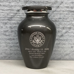 Customer Gallery - Army Keepsake Urn - Gunmetal Gray