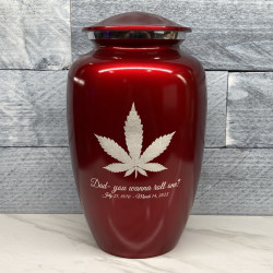 Customer Gallery - Marijuana Cremation Urn - Ruby Red