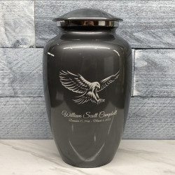 Customer Gallery - Eagle Cremation Urn - Gunmetal Gray