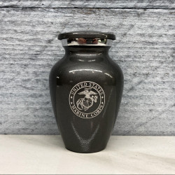 Customer Gallery - Marine Corps Keepsake Urn - Gunmetal Gray