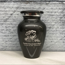 Customer Gallery - Train Keepsake Urn - Gunmetal Gray