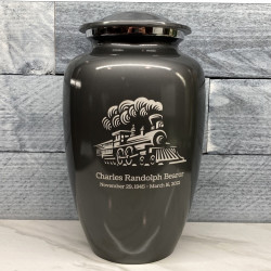 Customer Gallery - Train Cremation Urn - Gunmetal Gray