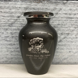 Customer Gallery - Train Keepsake Urn - Gunmetal Gray