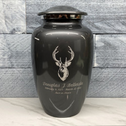 Customer Gallery - Deer Bust Cremation Urn - Gunmetal Gray