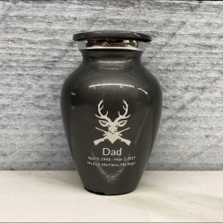 Customer Gallery - Deer Hunter Keepsake Urn - Gunmetal Gray