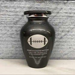 Customer Gallery - Football Keepsake Urn - Gunmetal Gray