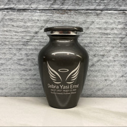 Customer Gallery - Angel Wings Keepsake Urn - Gunmetal Gray