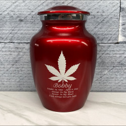 Customer Gallery - Marijuana Sharing Urn - Ruby Red