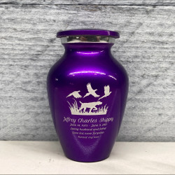 Customer Gallery - Hunting Dog Keepsake Urn - Purple Luster