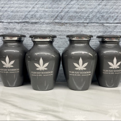 Customer Gallery - Marijuana Keepsake Urn - Gunmetal Gray