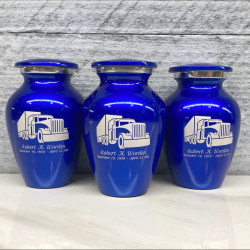 Customer Gallery - Semi Truck Keepsake Urn - Midnight Blue