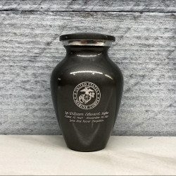 Customer Gallery - Marine Corps Keepsake Urn - Gunmetal Gray