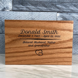 Customer Gallery - Traditions Oak Cremation Urn