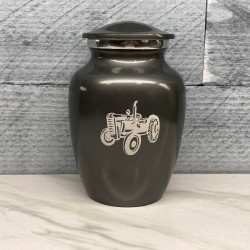 Customer Gallery - Classic Tractor Sharing Urn - Gunmetal Gray