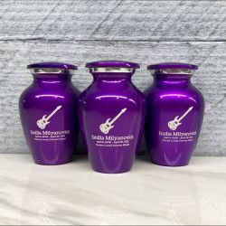 Customer Gallery - Electric Guitar Keepsake Urn - Purple Luster