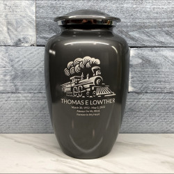 Customer Gallery - Train Cremation Urn - Gunmetal Gray