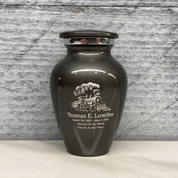 Customer Gallery - Train Keepsake Urn - Gunmetal Gray