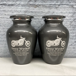 Customer Gallery - Motorcycle Keepsake Urn - Gunmetal Gray