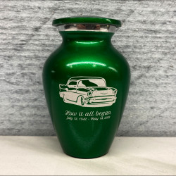 Customer Gallery - Classic Car Keepsake Urn - Shamrock Green