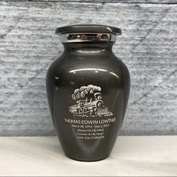 Customer Gallery - Train Keepsake Urn - Gunmetal Gray