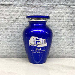 Customer Gallery - Semi Truck Keepsake Urn - Midnight Blue