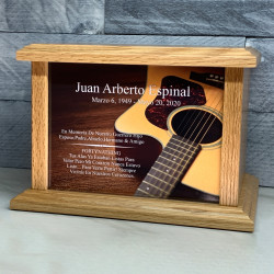 Customer Gallery - Acoustic Guitar Cremation Urn - Prestige Oak