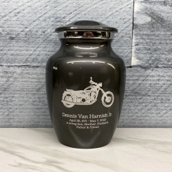 Customer Gallery - Motorcycle Sharing Urn - Gunmetal Gray