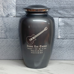 Customer Gallery - Electric Guitar Cremation Urn - Gunmetal Gray