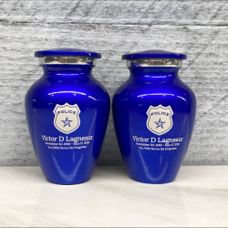 Customer Gallery - Police Keepsake Urn - Midnight Blue