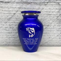 Customer Gallery - Fishing Keepsake Urn - Midnight Blue