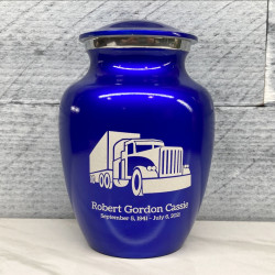 Customer Gallery - Semi Truck Sharing Urn - Midnight Blue