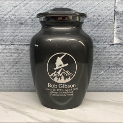 Customer Gallery - Snowboard Sharing Urn - Gunmetal Gray