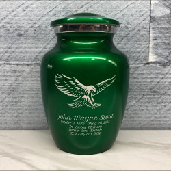 Customer Gallery - Eagle Sharing Urn - Shamrock Green
